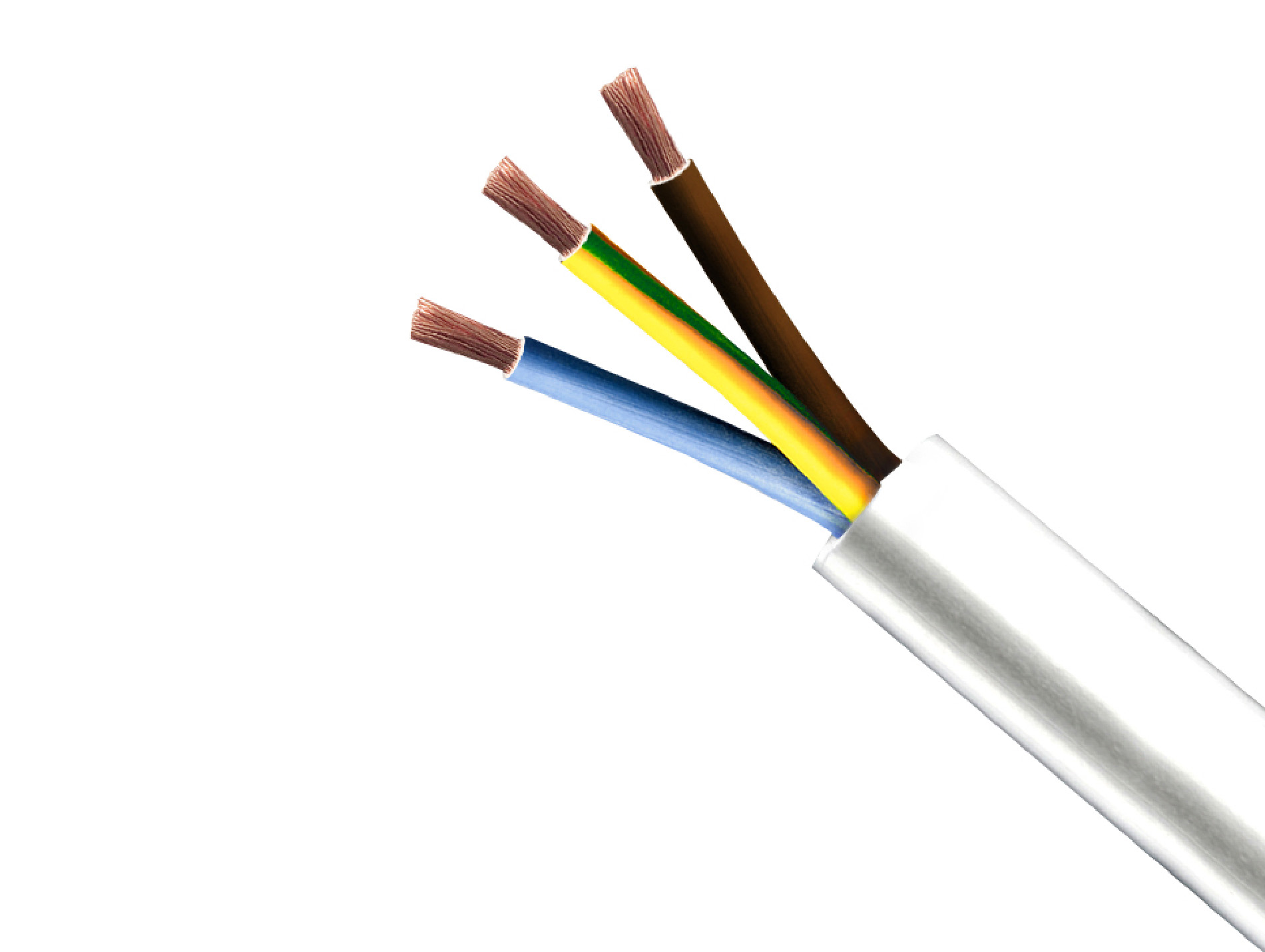 Câble électrique MIGUELEZ HO5VVF 3G1,5mm² 50m gris